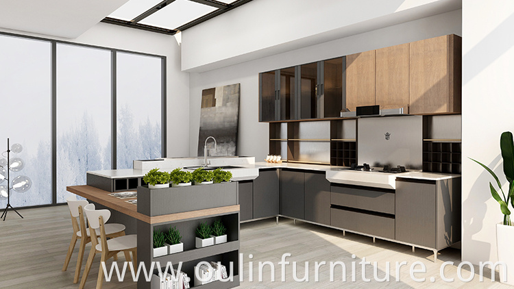 Light luxury kitchen home improvement kitchen kitchen set